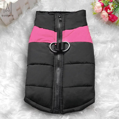 Waterproof Warm Dog Coat for Winter Pet Vest Jacket Clothes for Large Dogs (66Lb-110Lb) "7Xl,Pink"